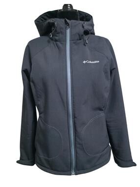 Women's L Black Columbia "Phurtec II" Softshell Jacket With Omni-Windblock Tech.